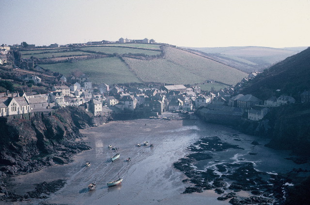 2. The village and harbour as seen from Lobber Field