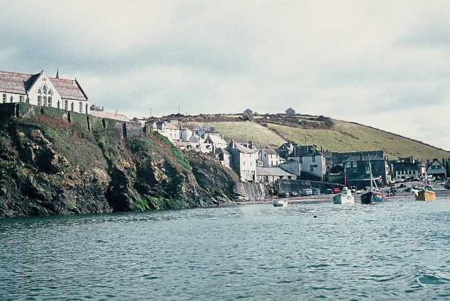 14. The harbour, with the primary school on the left