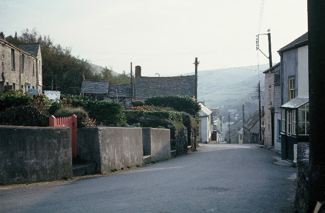 21. Upper Fore Street, with Canadian Terrace on the left