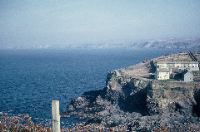 40. The outer harbour cliff and a view of Port Isaac Bay looking towards Tintagel Head