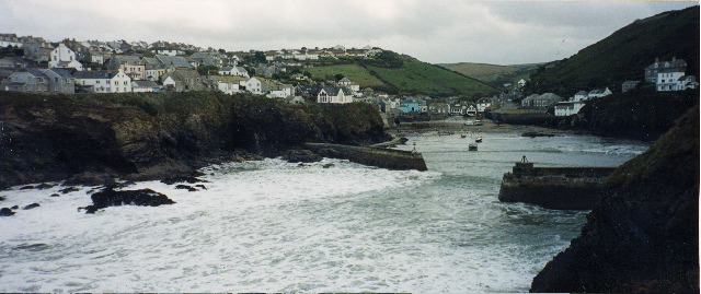 67. Rough seas at the harbour entrance